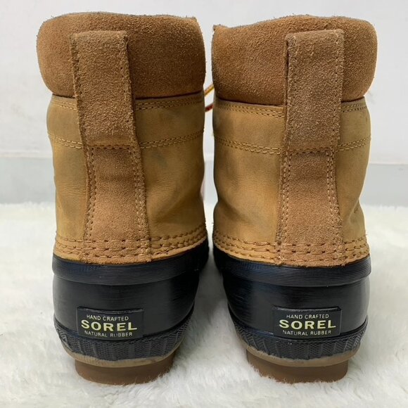 Sorel 1891-286 Kids Brown Waterproof Lace Up Duck Boots Size 3 - Picture 12 of 16